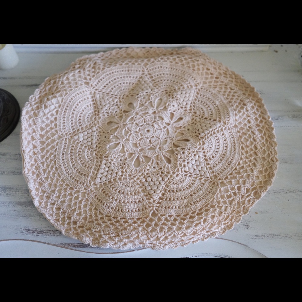 Vintage crochet pillow cases